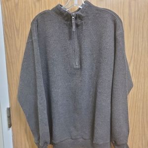 Woolrich Granite Springs Wool half Zip Neck Brown Sz Large